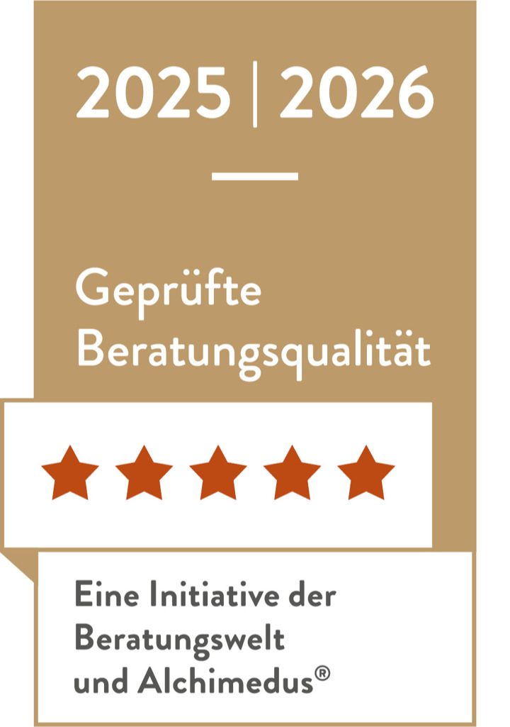 Siegel geprüfte Beratung Alchimedus